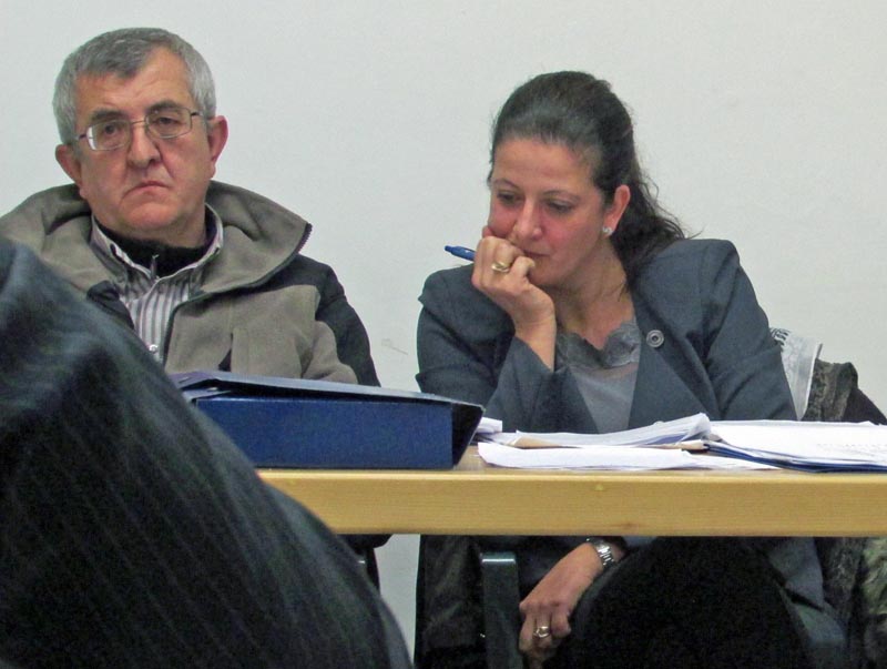 Il Vicesindaco Agostino Blanc ed il Sindaco Elena Parisio