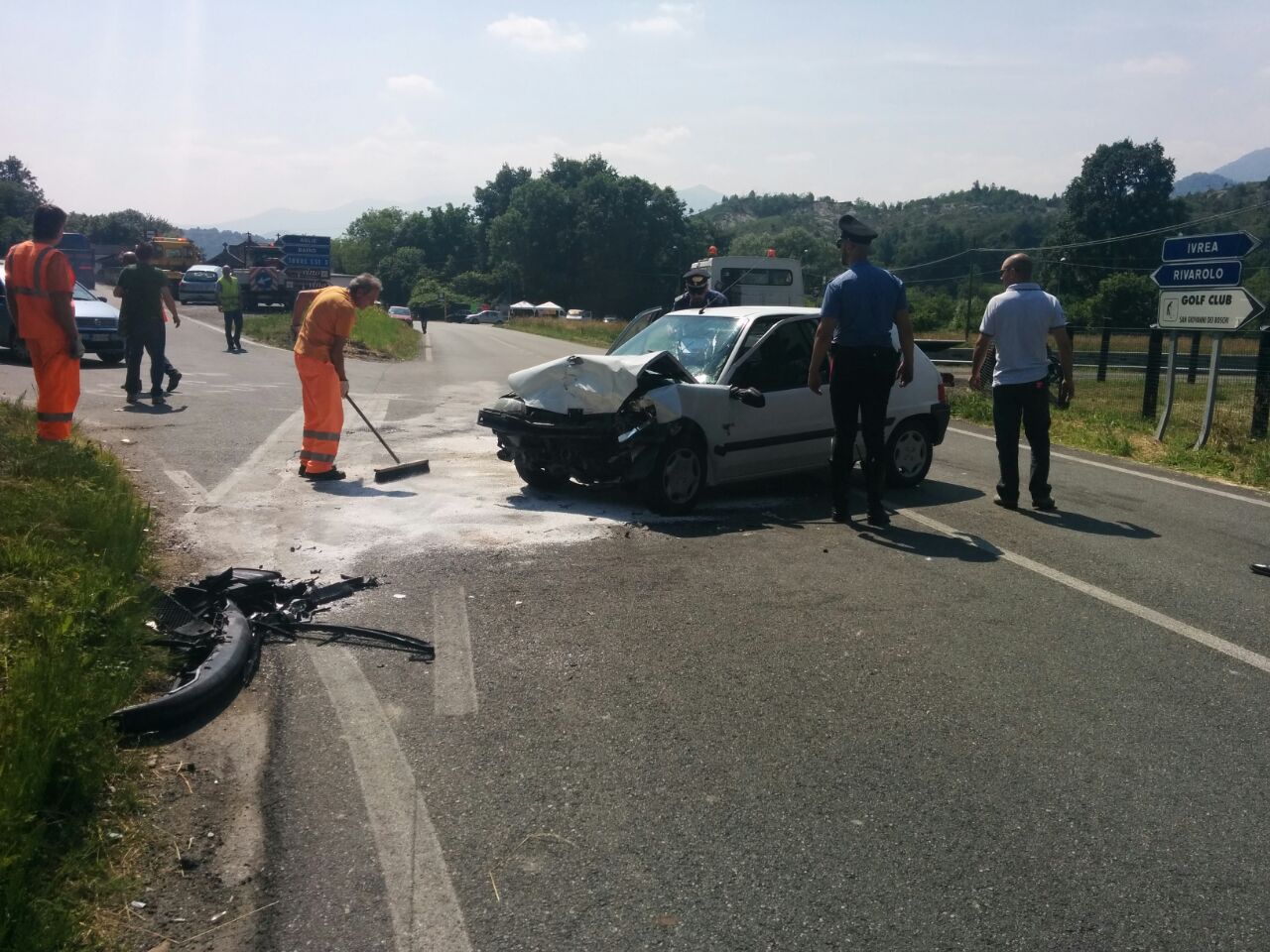 I rilievi dell'incidente