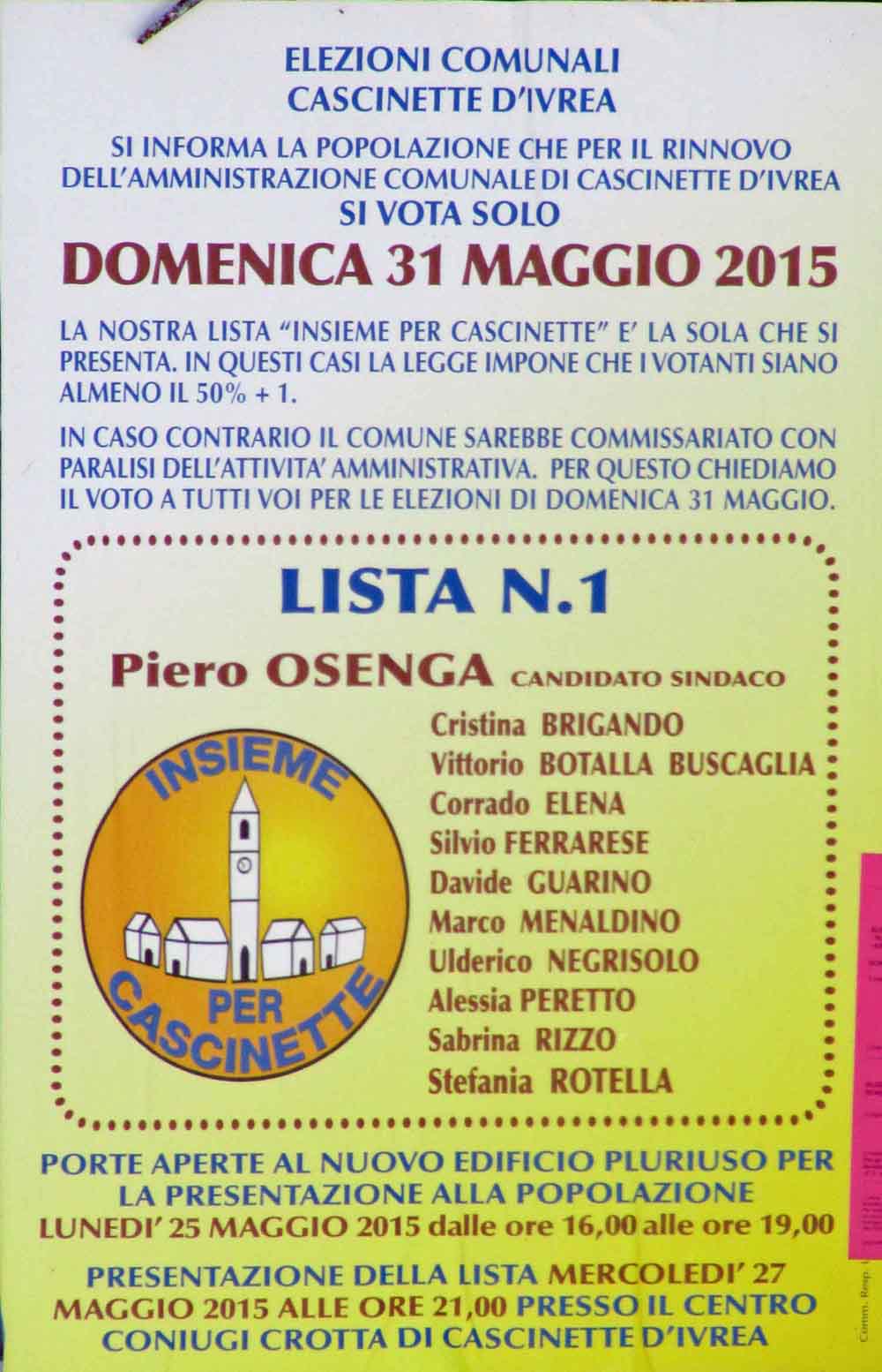 Cascinette manifesto