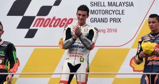 Francesco Bagnaia sul podio di Sepang